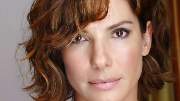 Sandra Bullock Pink Lips N Cute Eyes Face Closeup